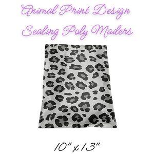 Animal Print Design Poly Mailers Qty 20 Size 10x13